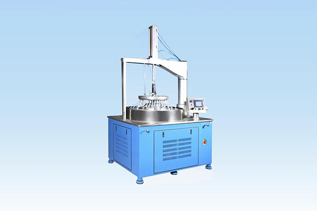 Double side wafer grinding machine for high flatness silicon wafers